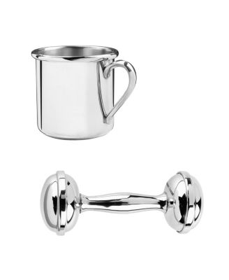  Classic Baby Cup and Rattle Gift Set