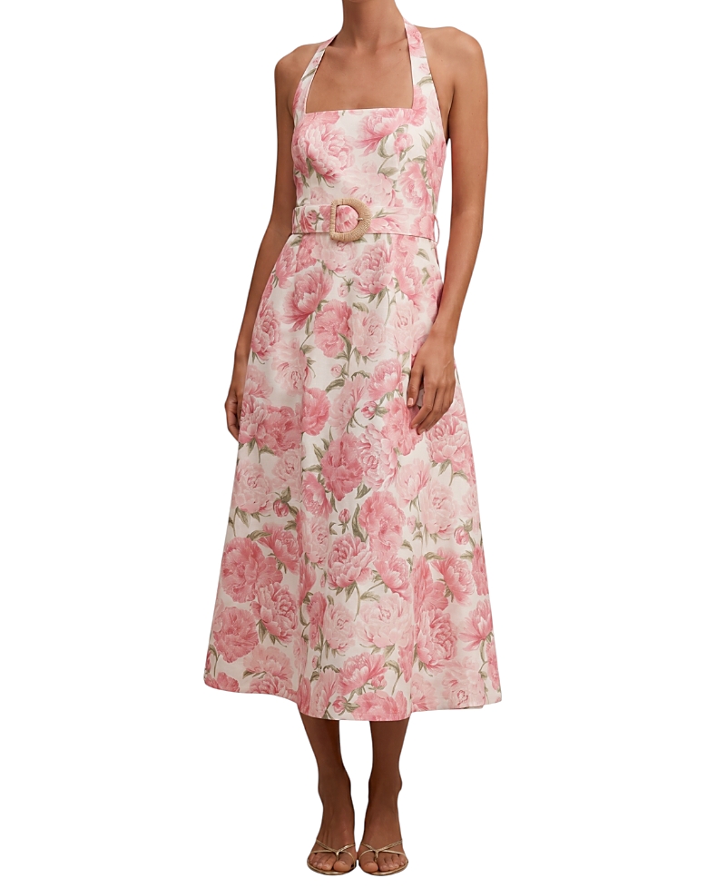 Ever New Women's Blossom Halter Midi Dress