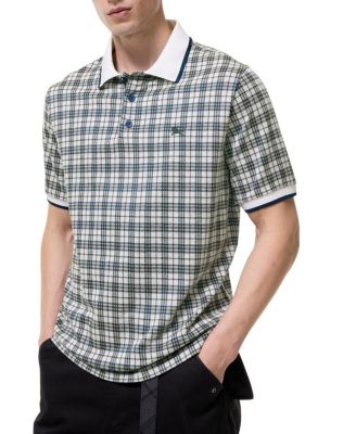  Check Cotton Blend Polo Shirt