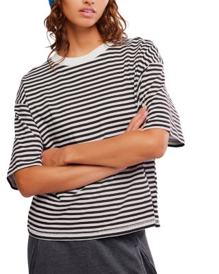Free People Stripe Tackle Tee