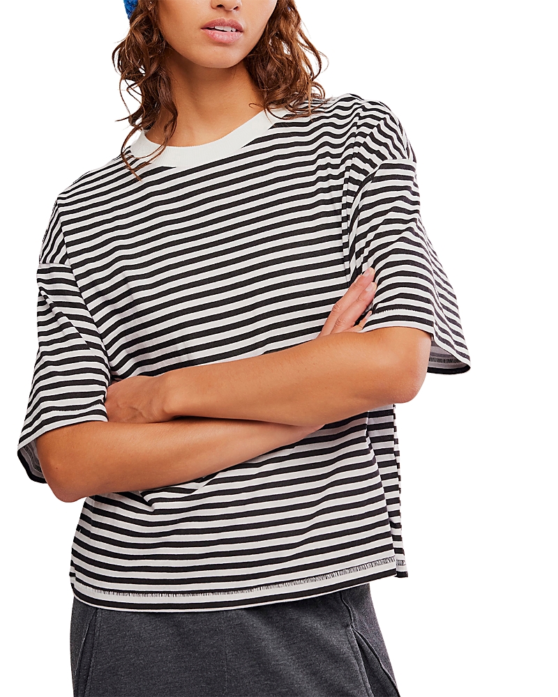 Free People Stripe Tackle Tee