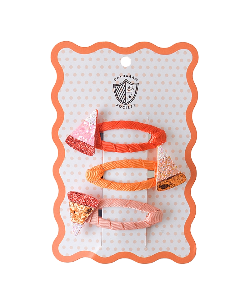 Jollity & Co. Trick or Treat Street Candy Corn Clips, Set of 3