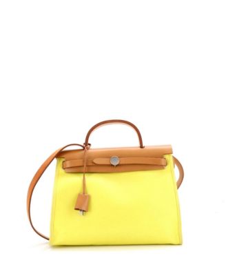 31 Herbag Zip Berline Vache Canvas and Leather