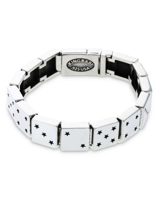 Sterling Silver High Roller Club Dice Motif Link Bracelet