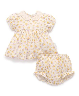  Girls' Floral Set With Collar - Baby