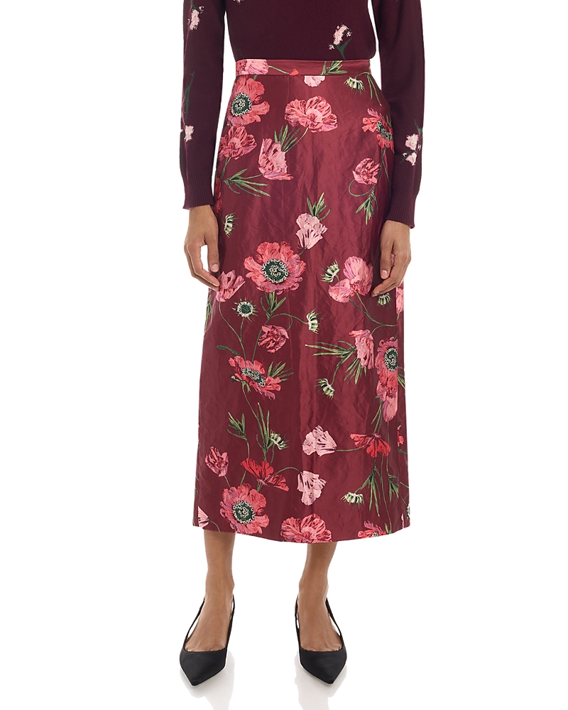 Erdem Satin Pencil Skirt