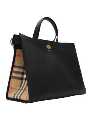 Cotswolds Check Leather Tote