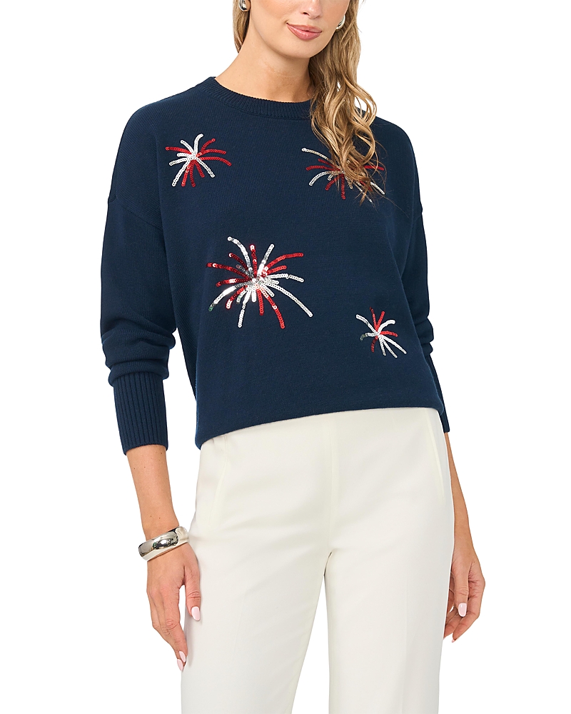 Vince Camuto Firework Crewneck Sweater