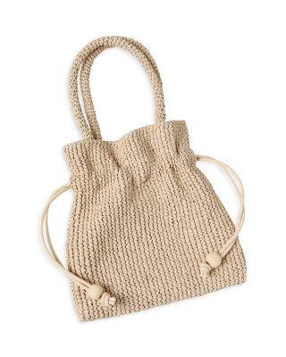 Loeffler Randall Kylie Raffia Drawstring Pouch | Bloomingdale's