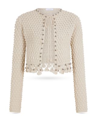 Beaded Crochet Cardigan