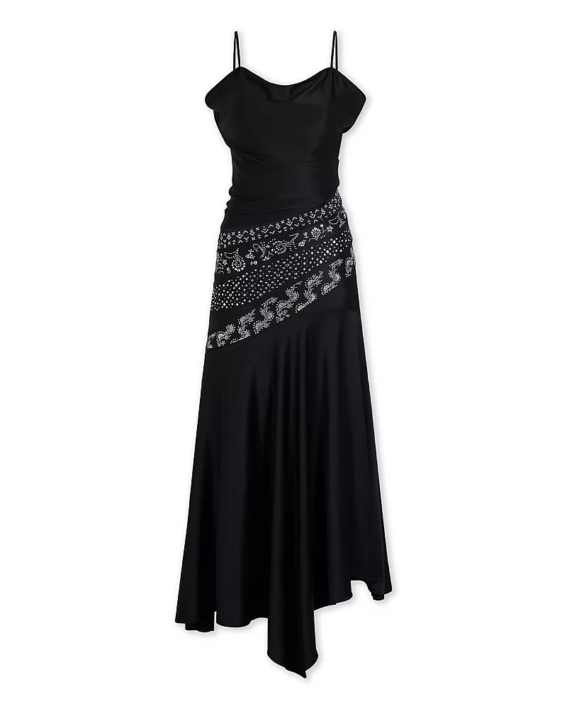 Rabanne Embellished Asymmetric Dress