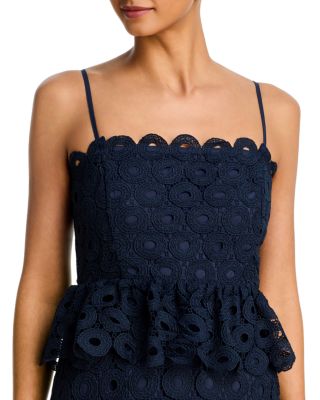 Circle Lace Mini Dress - Exclusive - thumbnail 3