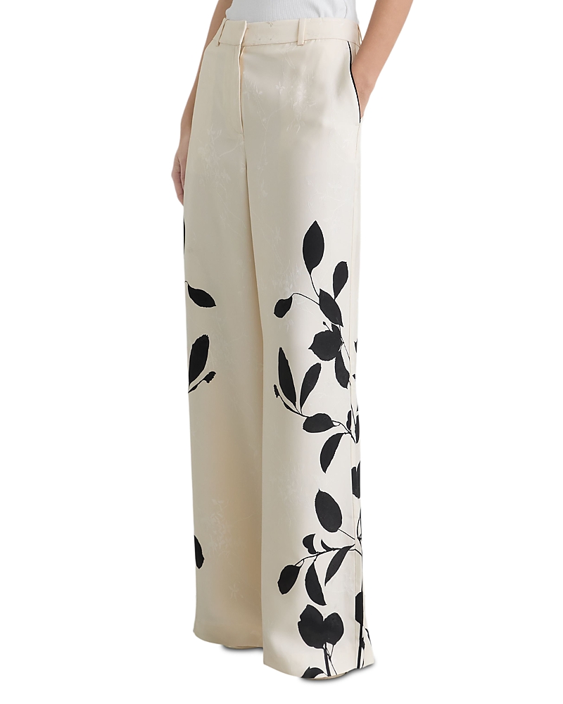 Reiss Petite Delilah Printed Wide Leg Pants