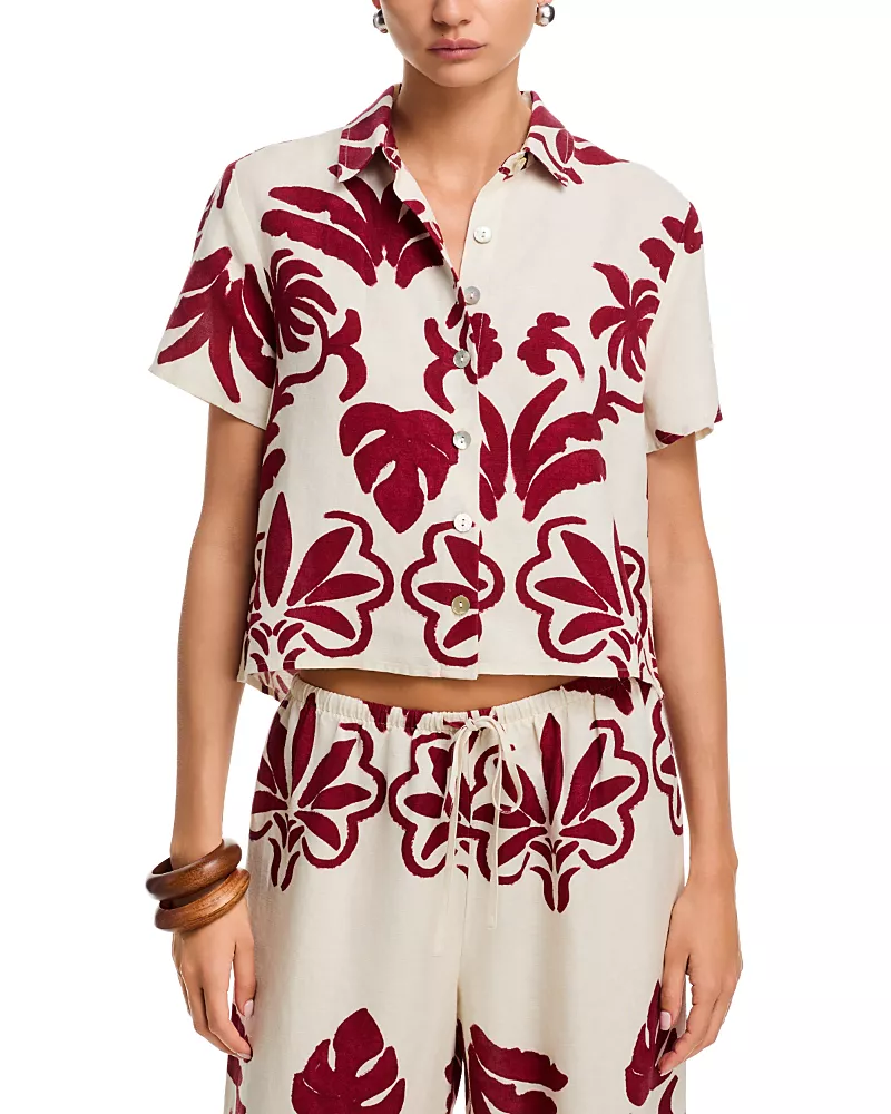 Bella Dahl Short Sleeve Camp Shirt