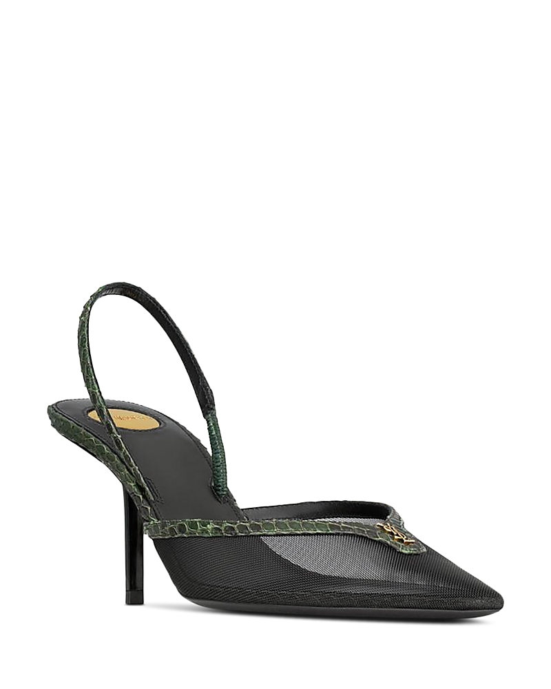 Saint Laurent Women's Folie Slingback Pumps