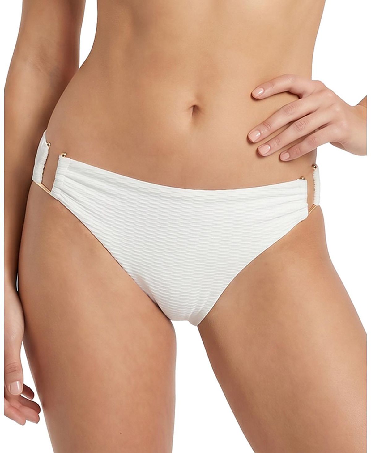 Change of Scenery Layla U-Bar Trim Metallic Lowrise Hipster Bikini Bottom