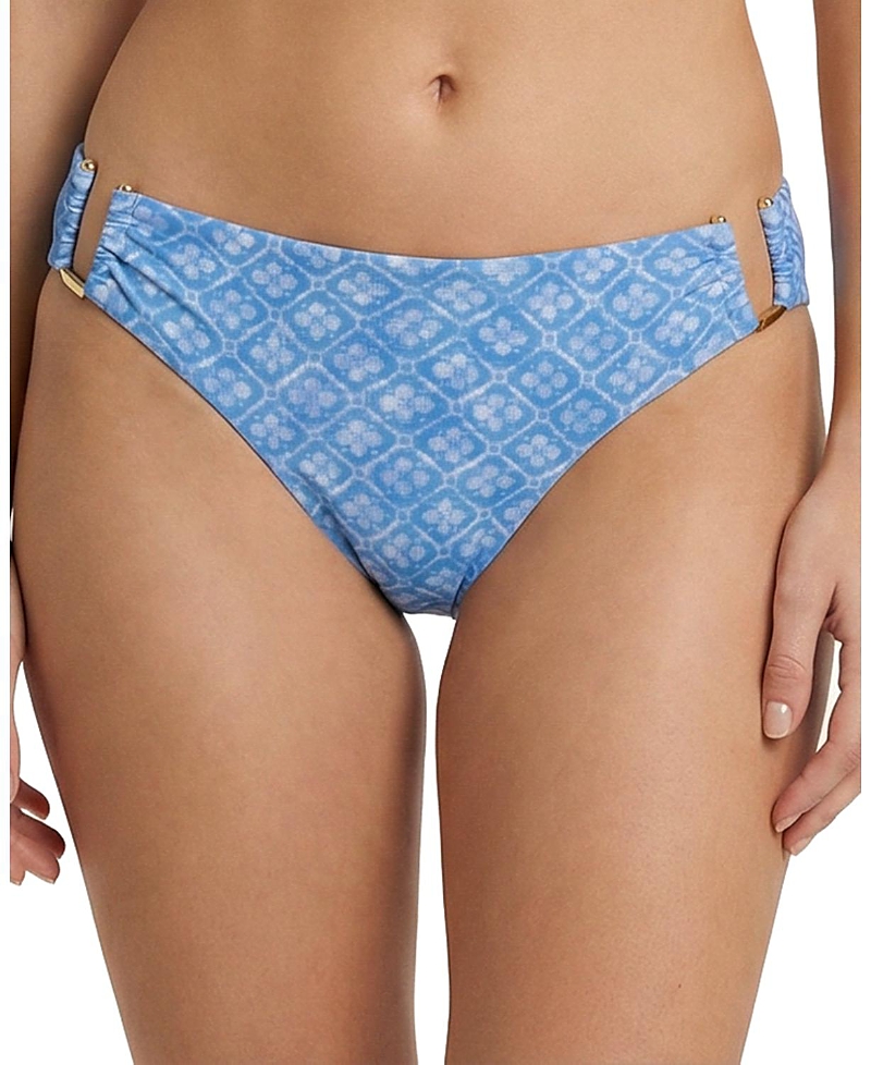 Change of Scenery Layla U-Bar Trim Print Lowrise Hipster Bikini Bottom