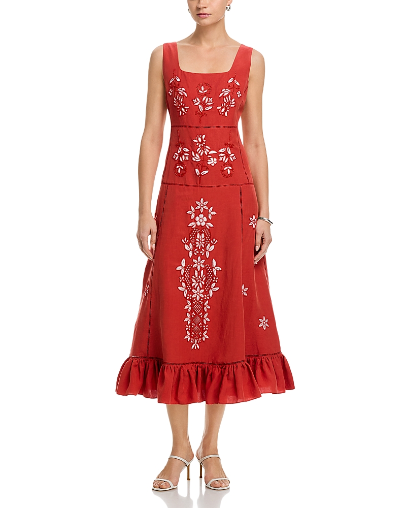 Elie Tahari The Lainey Embroidered Dress