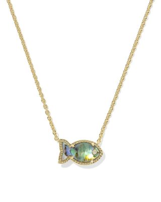 Parker Fish Pendant Necklace, 16-19" 