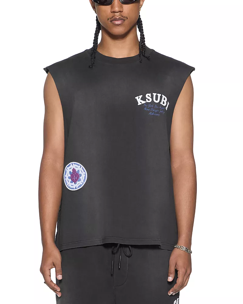 Ksubi Genesis Sleeveless Logo T-Shirt