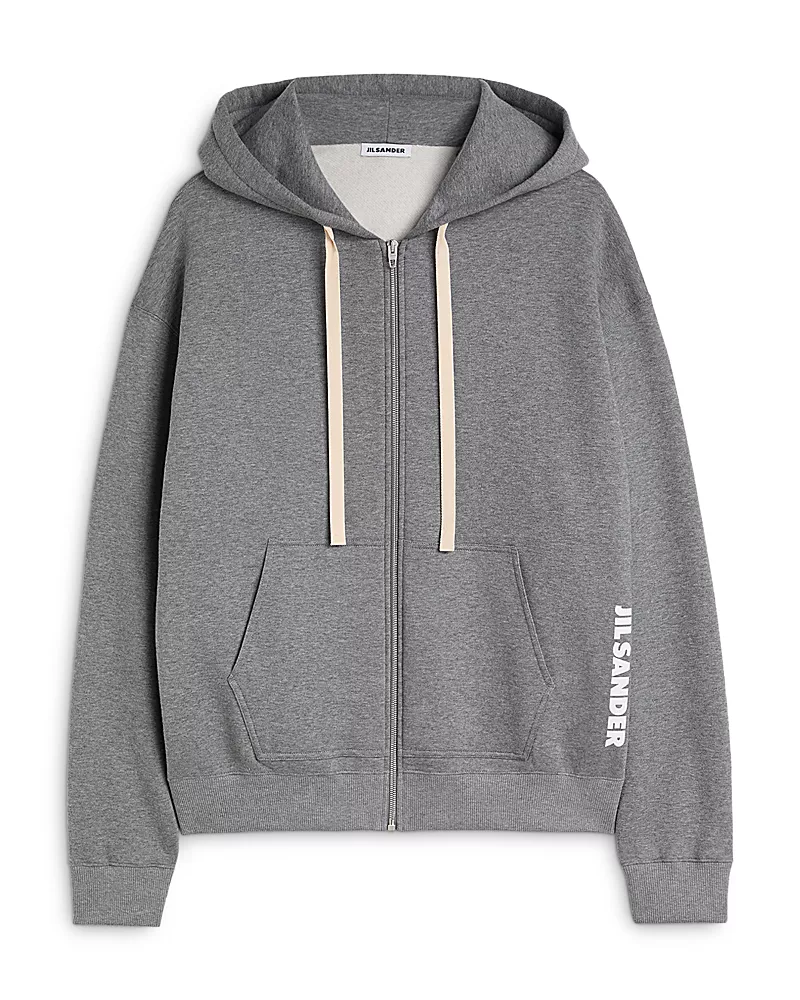 Jil Sander Drawstring Logo Hoodie