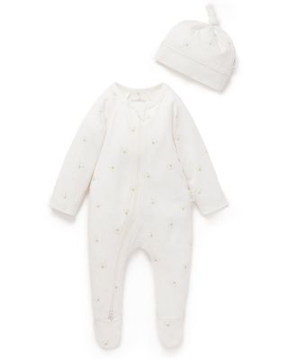 Unisex Zip Footie & Hat Set - Baby