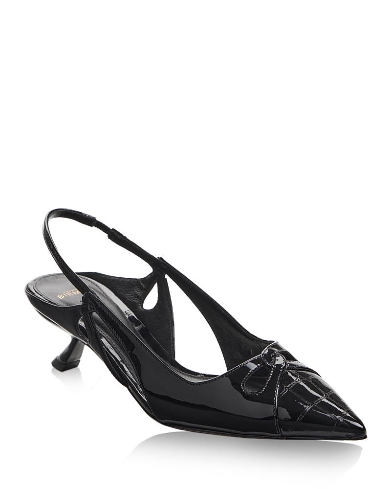 Alexandre Birman Women's Nanny Twist Pointed Slingback Pumps