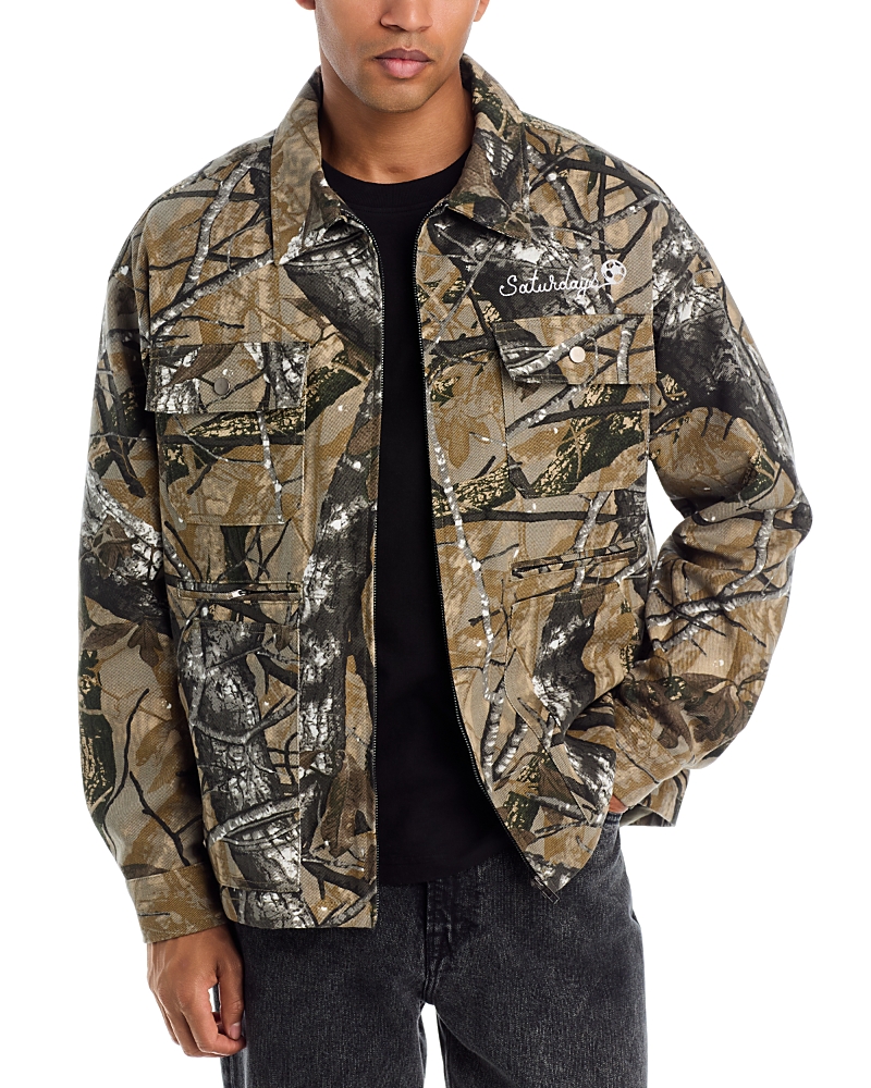 Saturdays Football Chainstitch Camo Jacket