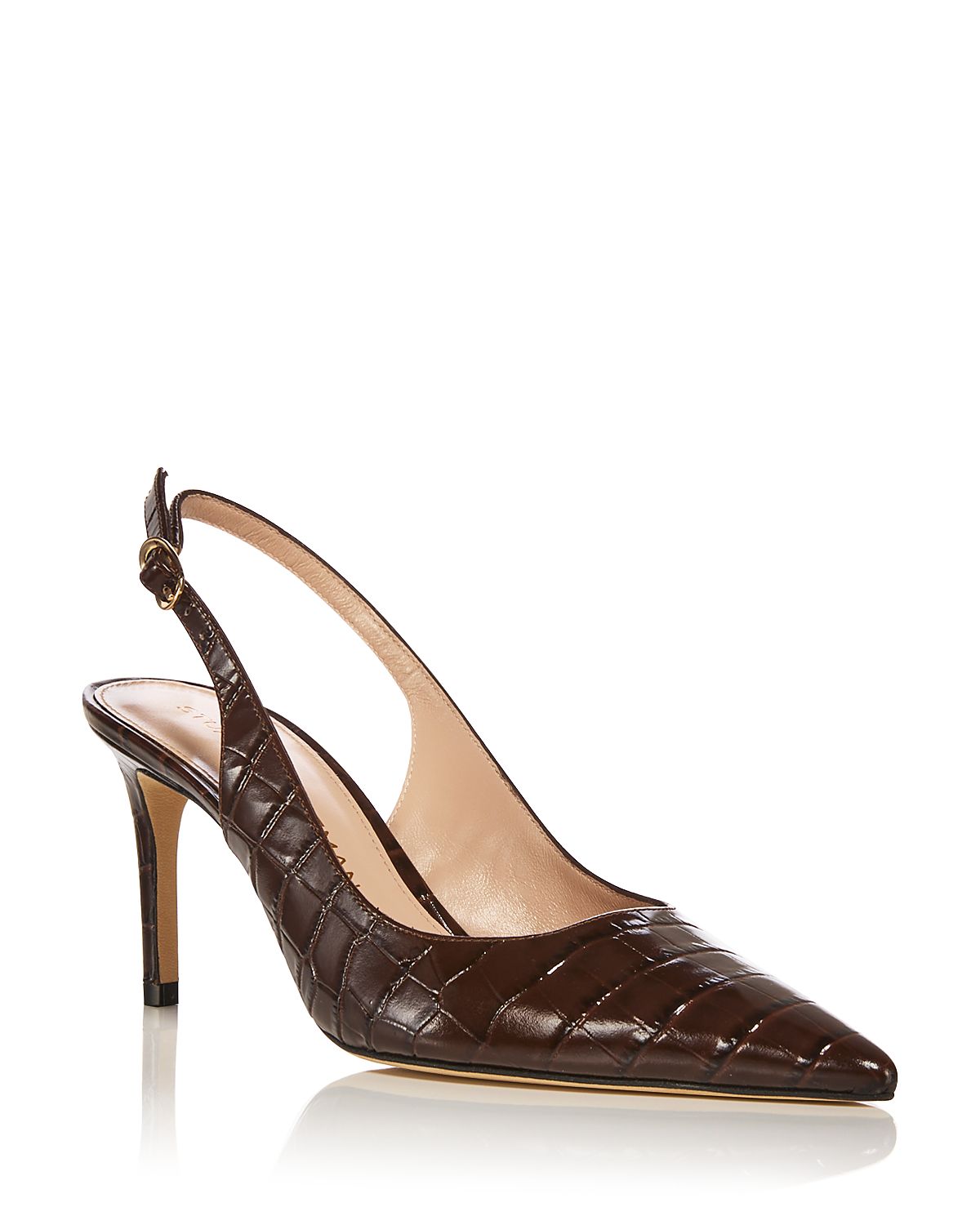Stuart Weitzman Women's Stuart Power 75 Slingback Pumps