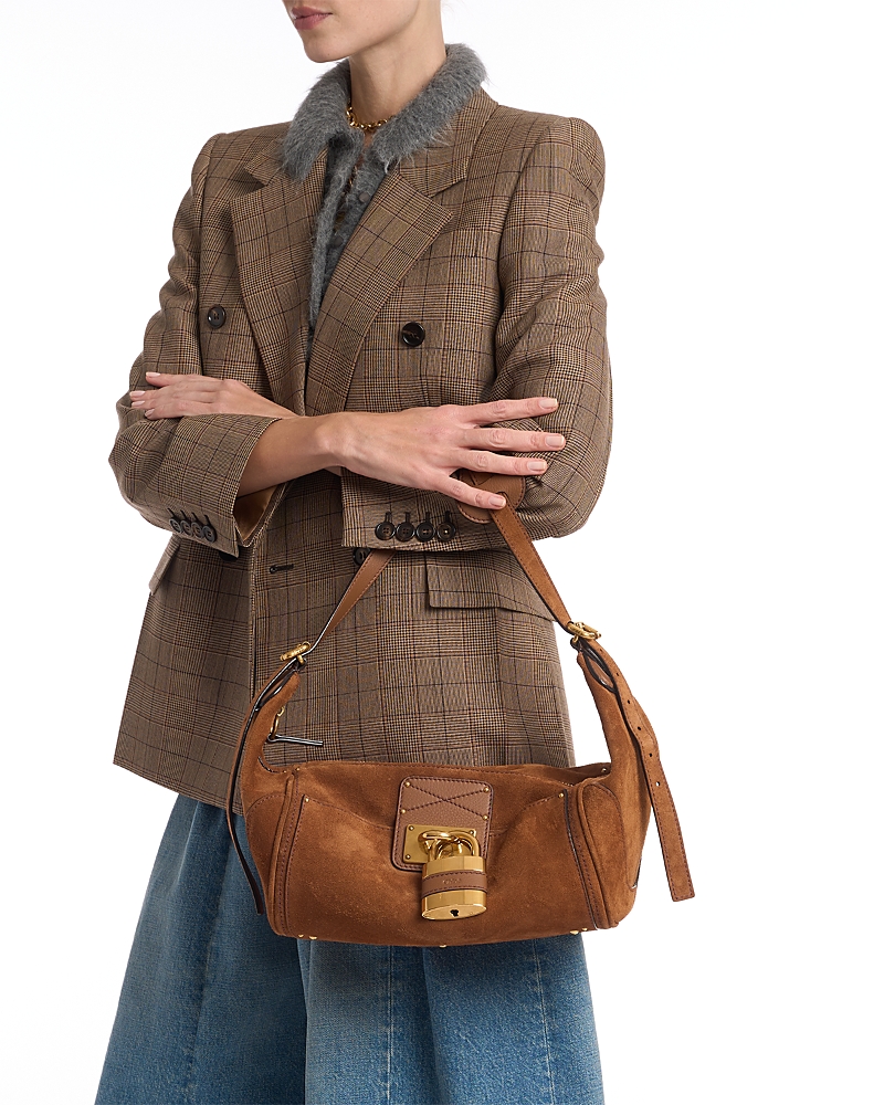 Chloe Paddington Shoulder Bag in Suede Calfskin