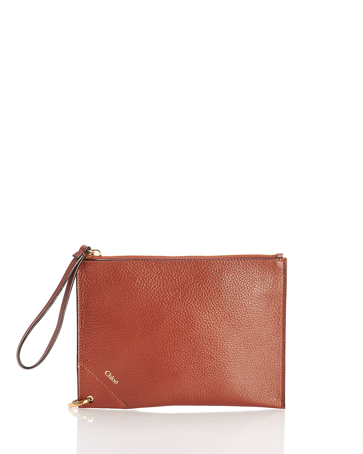 Chloe Spin Zip Leather Pouch