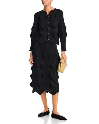 Linkage Textured Cardigan & Linkage Skirt