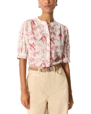 Tropical Bird Textured Shirt