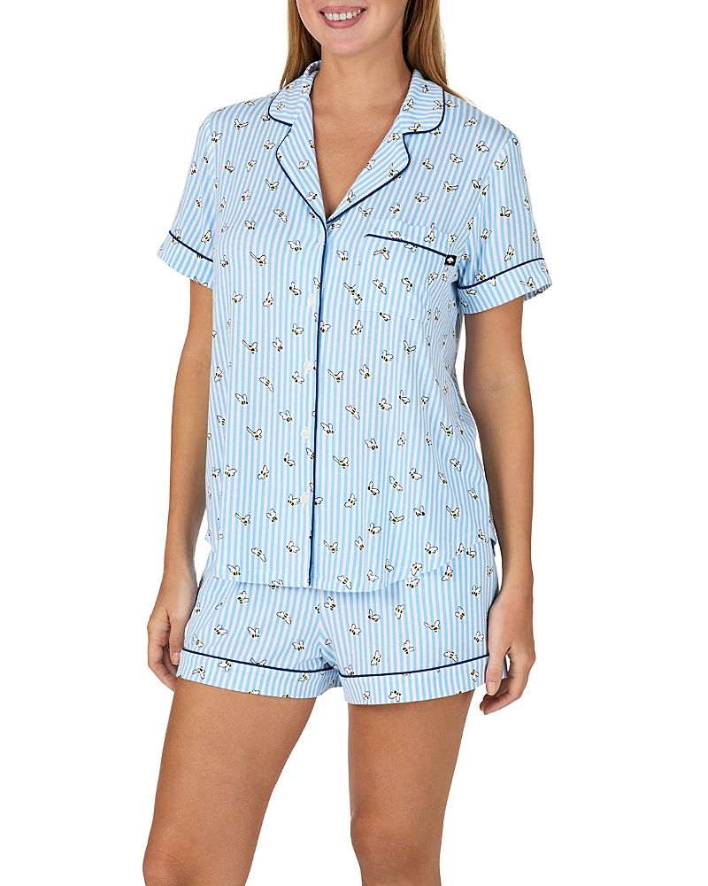 kate spade new york Short Sleeve Notch Boxer Pajama Set - Exclusive
