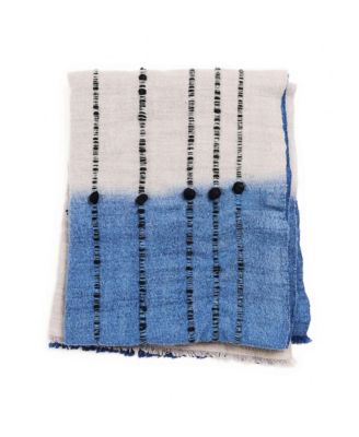 Hand Knotted Merino Textured Mari Throw Blanket