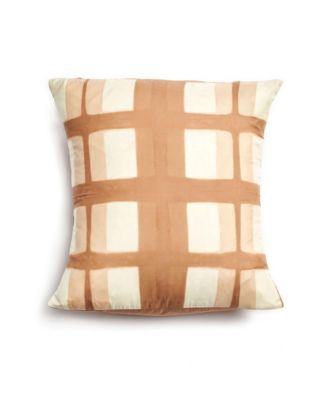  Melo Handcrafted Shibori Print Mulberry Silk Pillow, Cover Only, 20" x 20