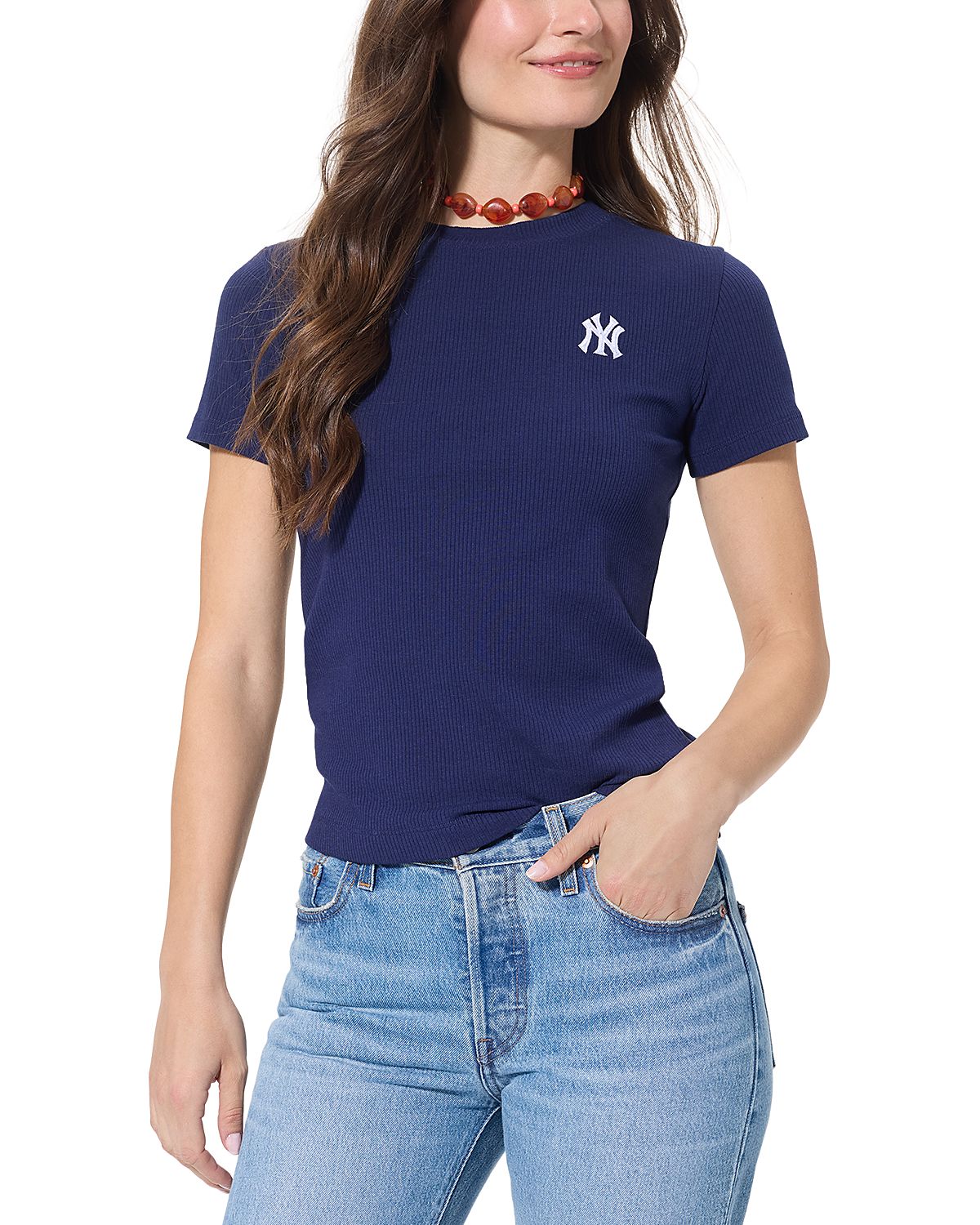 Terez Rib Embroidered Tee