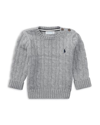 Boys' Cable Knit Cotton Sweater - Baby