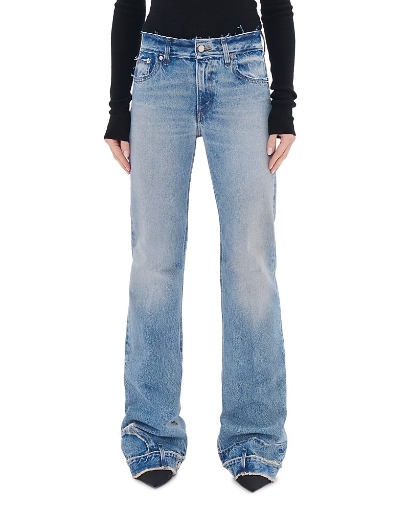 Haikure Floral Cut Mid Rise Jeans in Pollock