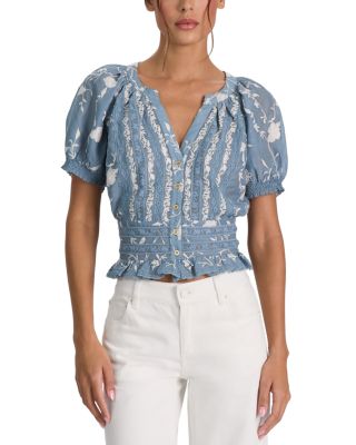 Kathryn Embroidered Lace Top