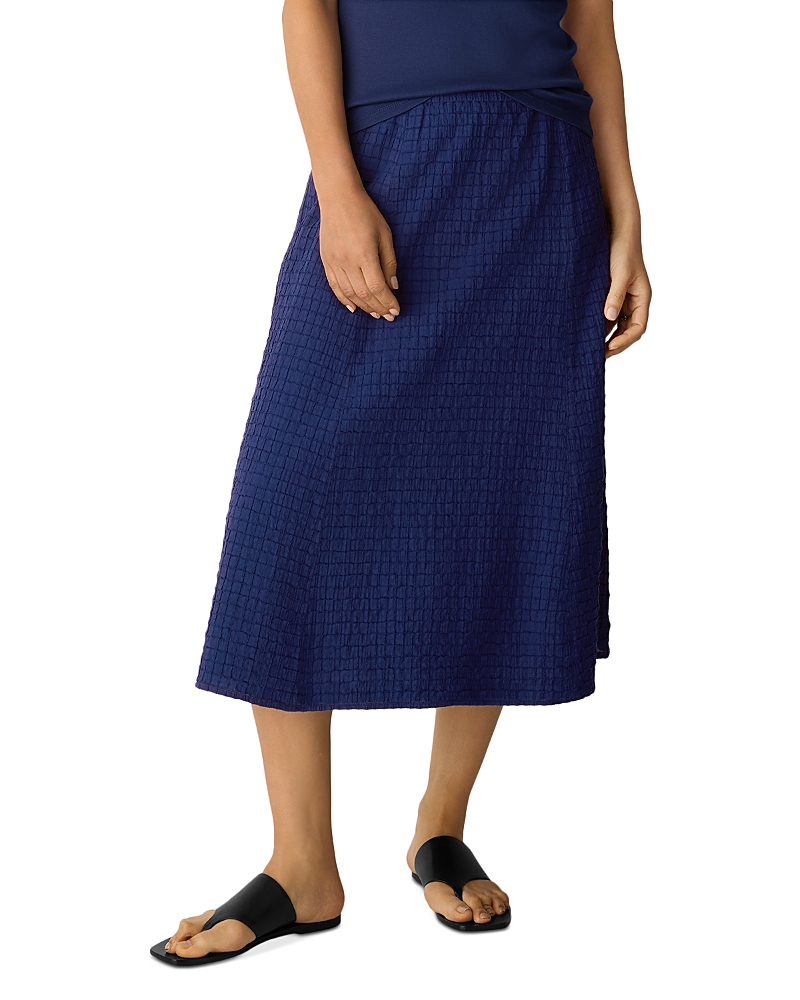 Eileen Fisher Cotton Voilie Box Midi Skirt