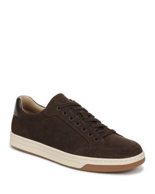 Men's Caspian Truffle Leather Lace Up Brown Suede Sneaker