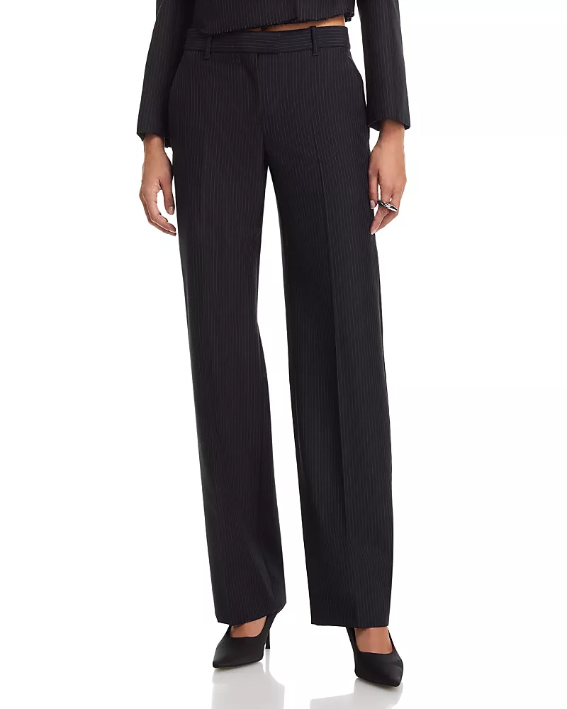 McQueen Tailored Pinstripe Pants