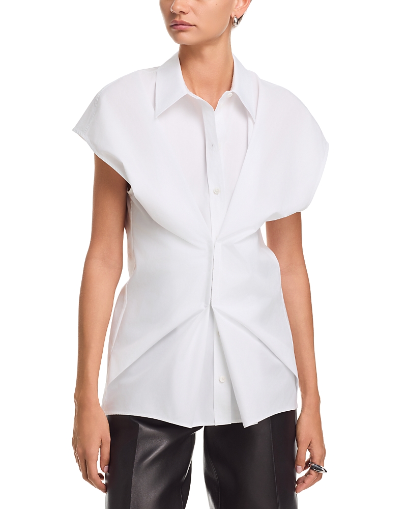 McQueen Gathered Short Sleeved Shirt