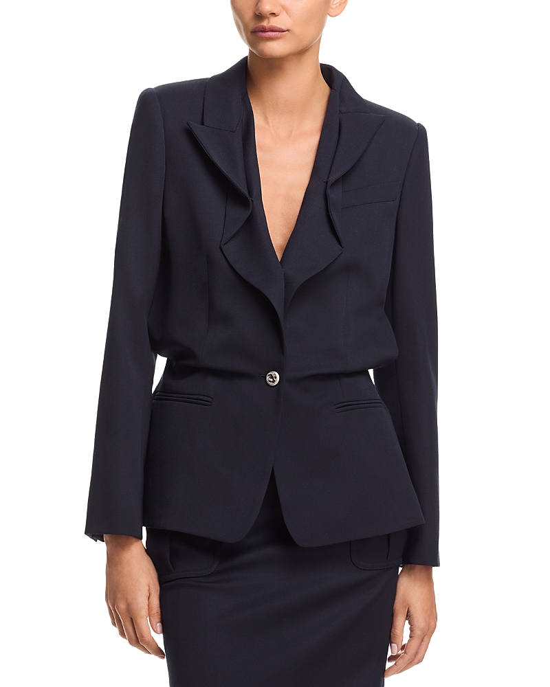 McQueen Folded Lapel Single Breasted Jacket