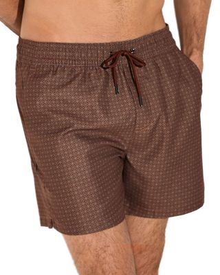 Orient Geometric Print 4.9" Swim Shorts