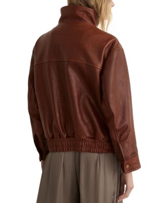 Petra Oversized Leather Jacket - thumbnail 4