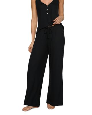 Eberjey Dream Ribbed Wide Leg Pants