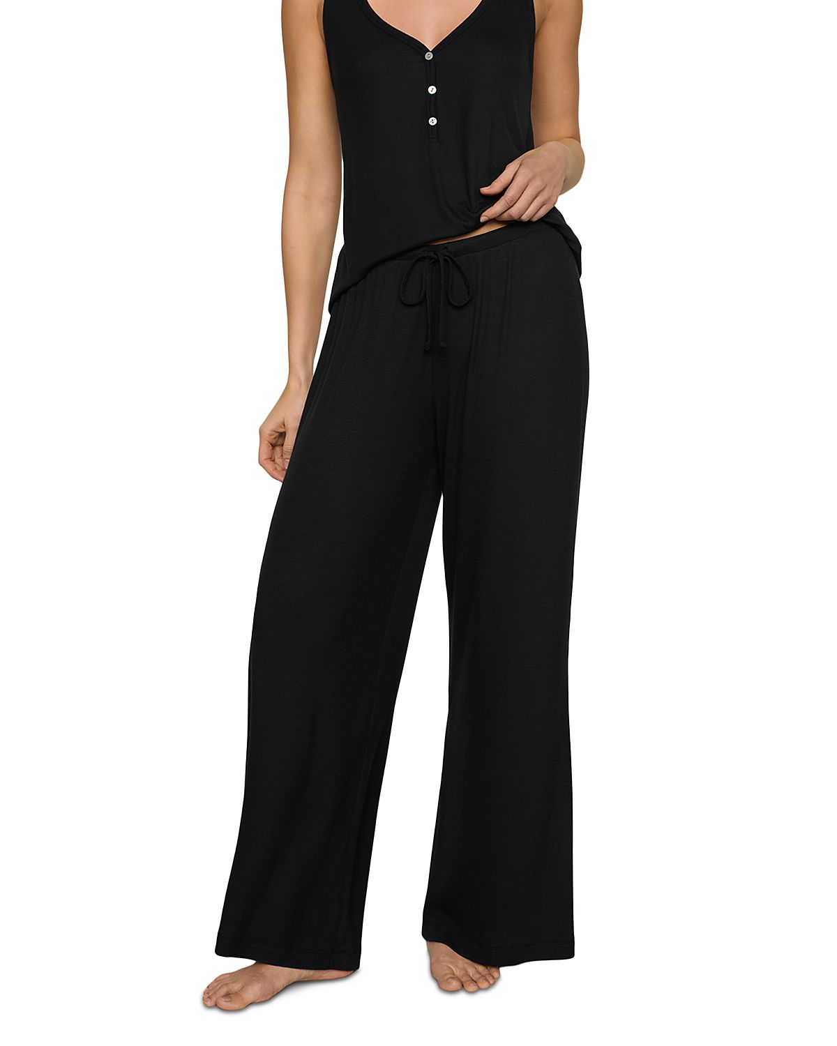 Eberjey Dream Ribbed Wide Leg Pants