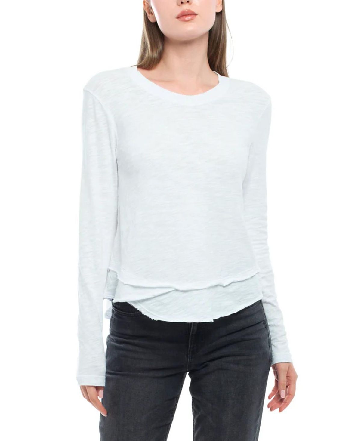 Wilt Clothing Long Sleeve Mock Layer Tee